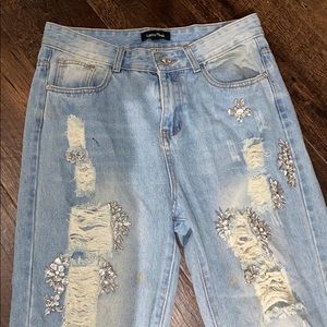 Rhinestones Lea & viiola jeans
